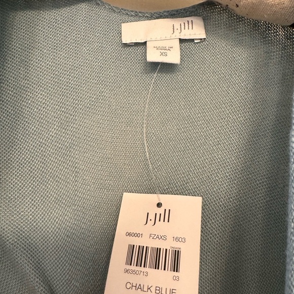 J. Jill Open Front soft  linen blend Cardigan Sweater - Picture 5 of 5